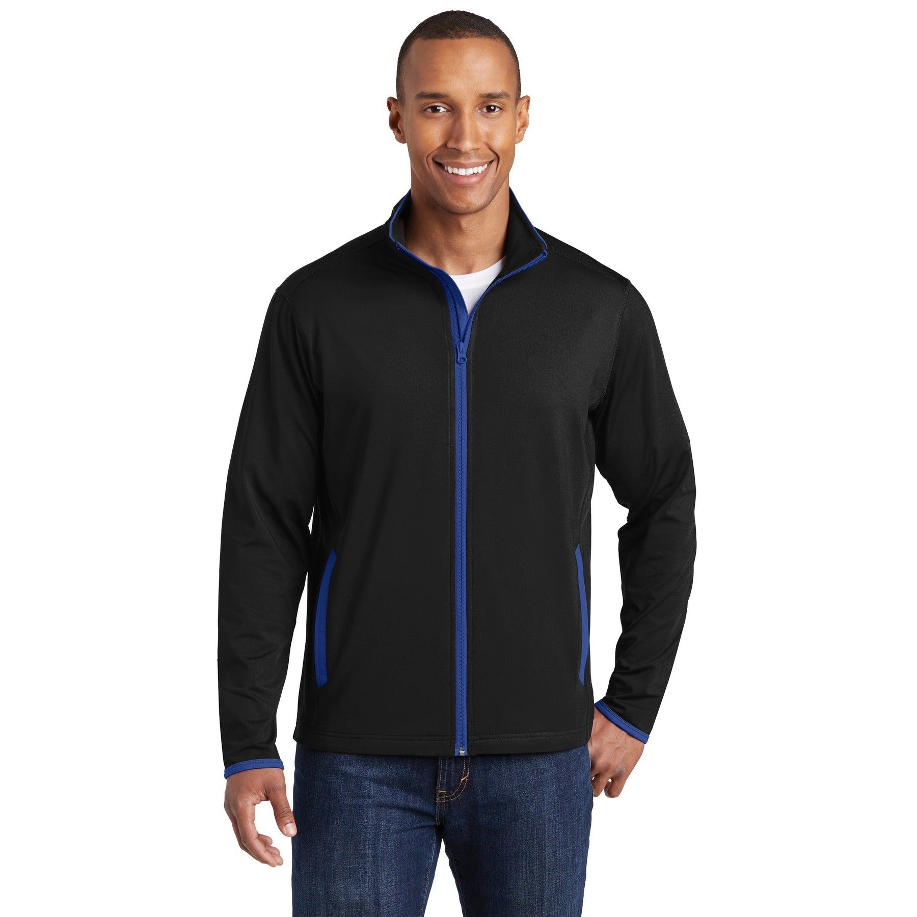 Sport-Tek-Sport-Tek® Sport-Wick® Stretch Contrast Full-Zip Jacket. ST853-MedTech-3